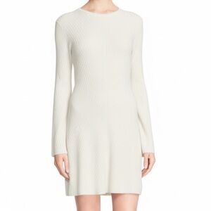 NWT Theory Ardesia Proseco Ribbed
Sweater Dress Eggshell Size S